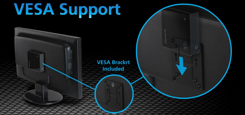 gigabyte brix ordinador amb suport vesa inclos per terminals lleugers linkat